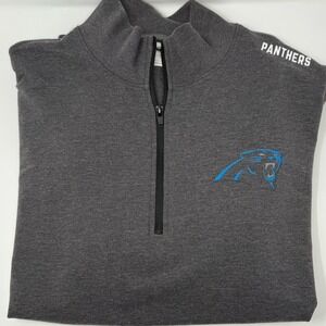 '47 Brand Men's Carolina Panthers Complete 1/4 Zip Pullover Jacket NFL Large XL